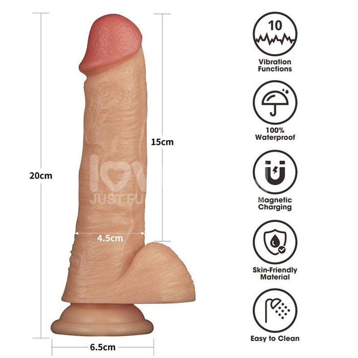 Arnés Con Dildo Con Vibración 8 Talla (Interno):Xs/S/M