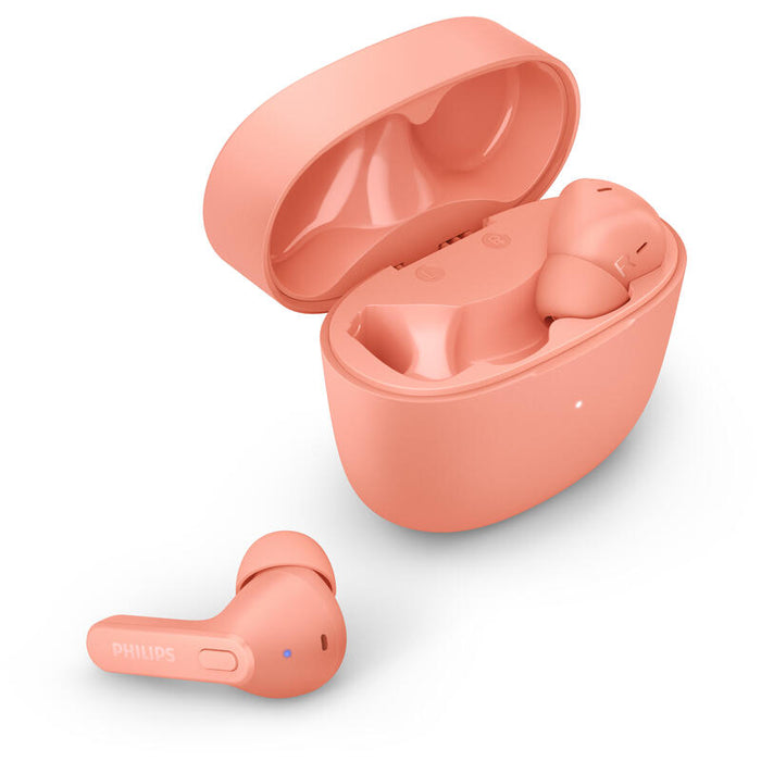 Auriculares Bluetooth Philips Tat2206pk/00 Pink Ipx4 Estuche De Carga