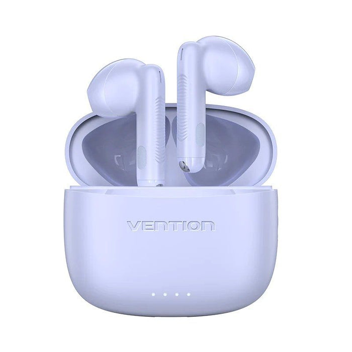 Auriculares Bluetooth Vention Elf E03 Nbhv0 Con Estuche De Carga Autonomía 6h Púrpura
