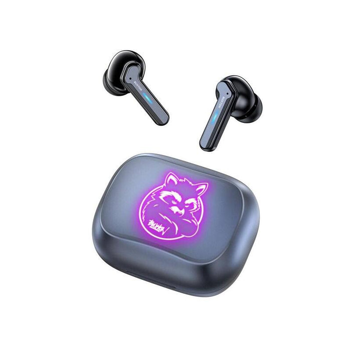 Auriculares Buxton Btw 8200 Racoon  Intrauditivos Inalámbricos Con Estuche De Carga, Blancos