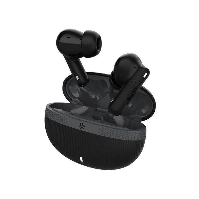Auriculares Celly  True Wireless Bluetooth Con Anc, Micrófonos Integrados Y Estuche De Carga, Negro