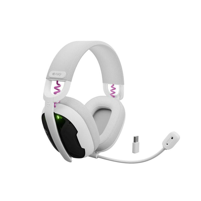 Auriculares De Diadema Fury Fukiya F6 Inalámbricos Blanco