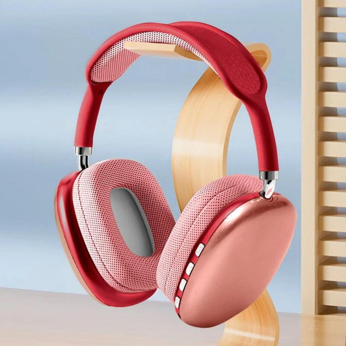 Auriculares Inalámbricos Bluetooth P9 Pro Max Con Cancelación De Ruido, Rojo
