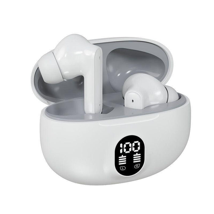 Auriculares Inalambricos Con Pantalla Led,Tactil Y Cancelacion Blancos