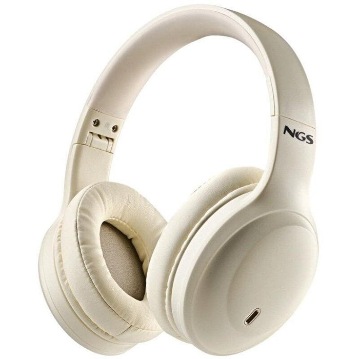 Auriculares Inalámbricos Ngs Artica Glacier Con Micrófono Bluetooth Beiges