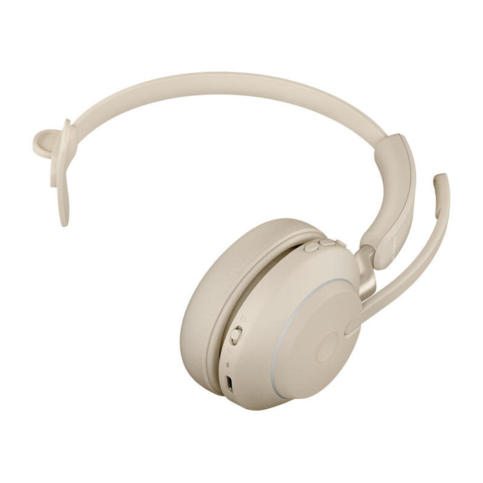 Auriculares Jabra Evolve2 65 Inalámbrico Diadema Oficina/Centro De Llamadas Usb Tipo C Bluetooth Beige