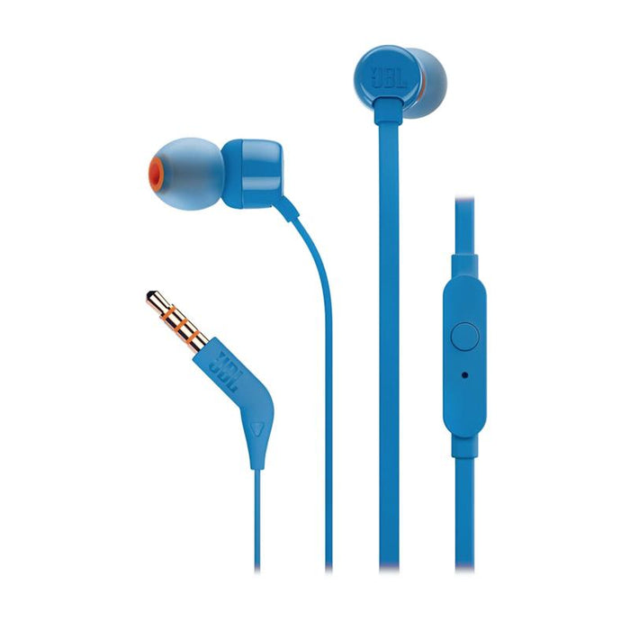 Auriculares Intrauditivos Jbl T110 Con Micrófono Jack 3.5 Azul
