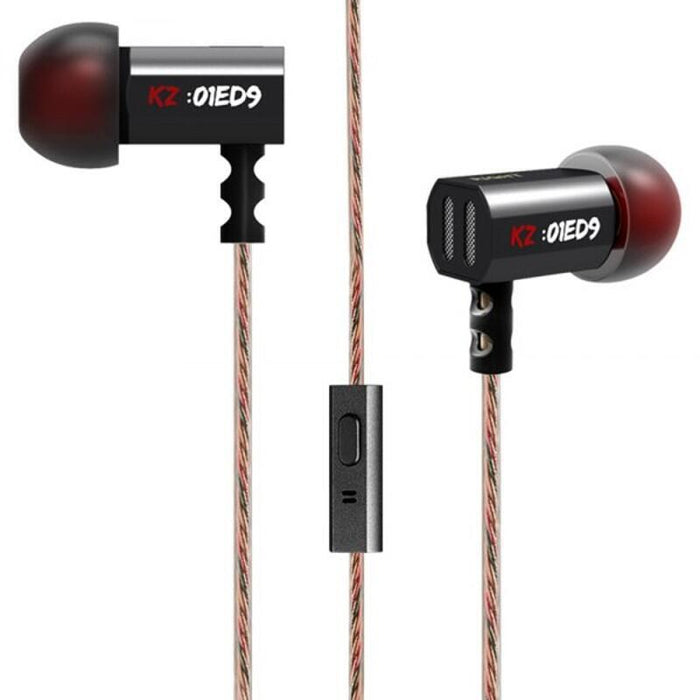 Auriculares Kz Ed9 Hi-Fi Negro Con Micrófono