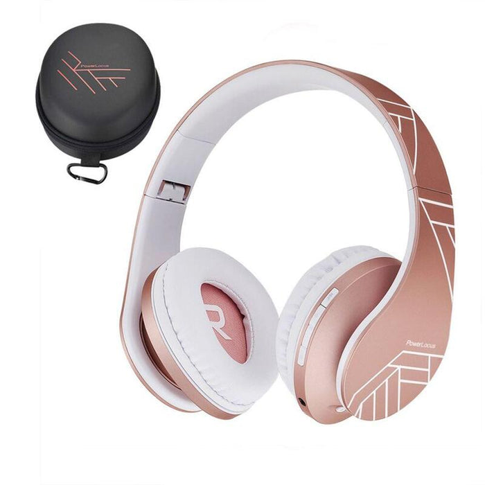 Auriculares  Powerlocus P2 Kids Dorado/Blanco   Inalámbricos Para Niños