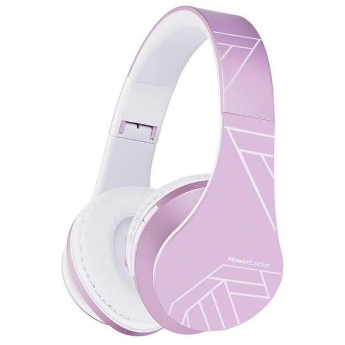 Auriculares  Powerlocus P2 Kids Rosa/Blanco Inalámbricos Para Niños