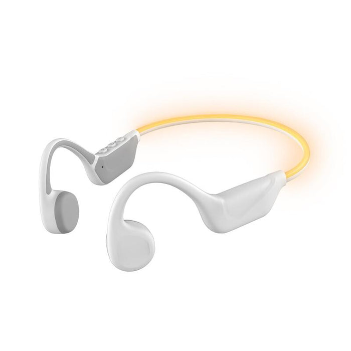Auriculares Tnb Energy Light - Bone Conduction Bluetooth Earphones And Light-Up Headband - White