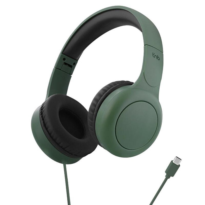 Auriculares Tnb Tonality - Supraaurales Con Cable Usb-C  - Sage Green & Lampblack