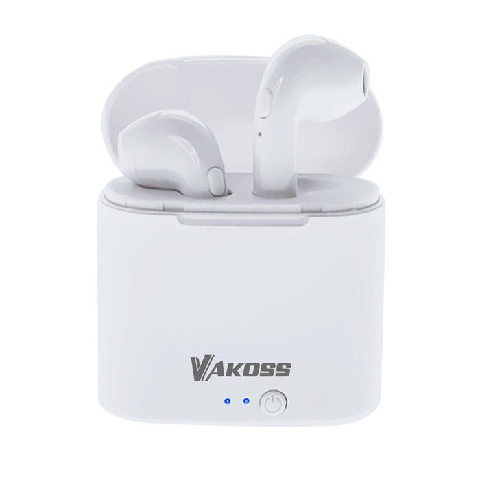 Auriculares Vakoss Bt Con Estación De Acoplamiento Sk-832bw Blanco