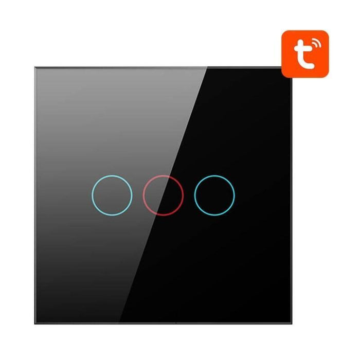 Avatto Lzts02-Eu-B3 3 Botones Zigbee Negro - Interruptor Táctil Inteligente