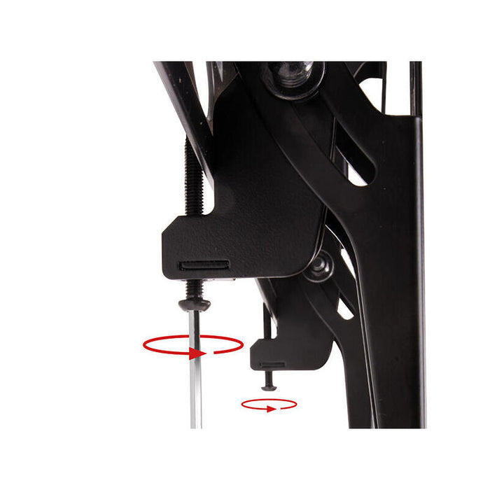 B-Tech Deckenhalterung 600x400 -50kg Bis 65'' Neig 0.6-1m 50mm Negro