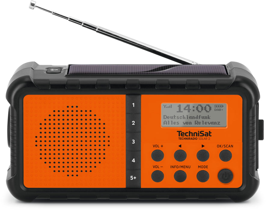 EAN 4019588039964 - TechniSat TECHNIRADIO SOLAR 2 Portátil Analógico y digital Negro, Naranja imagen 2