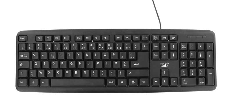EAN 3303170049921 - T'nB KBSUBK teclado Universal USB AZERTY Francés Negro imagen 1