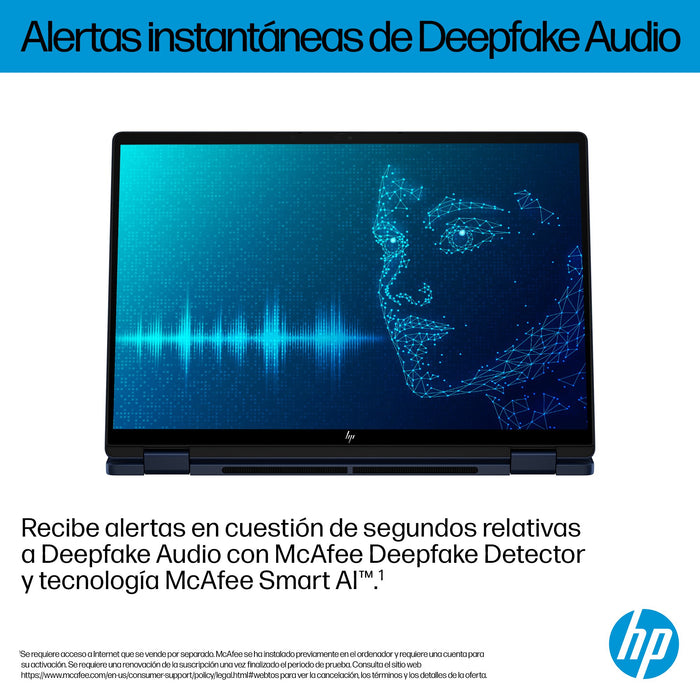 EAN 0199251120220 - HP OmniBook X FlipNGAI 14-fm0008ns Copilot+ PC Intel Core Ultra 7 258V Híbrido (2-en-1) 35,6 cm (14") Pan imagen 10