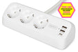 EAN 4016032502074 - Digitus DA-70626 base múltiple 1,5 m 3 salidas AC Interior Blanco imagen 1
