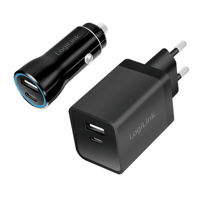 EAN 4052792068641 - LogiLink PA0300 cargador de dispositivo móvil Universal Negro Corriente alterna, Encendedor de cigarrillo imagen 1