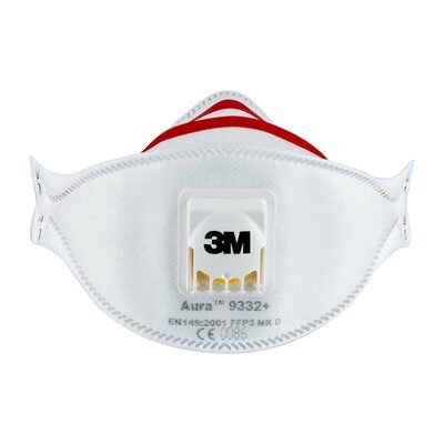 EAN 5902658102448 - 3M 9332C2 respirador reutilizable FFP3 Mascarilla de media cara Respirador purificador de aire imagen 1