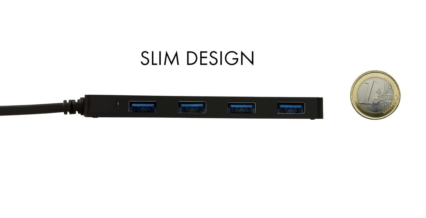 EAN 8595611701115 - i-tec Advance U3HUB404 hub de interfaz USB 3.2 Gen 1 (3.1 Gen 1) Type-A 5000 Mbit/s Negro imagen 3