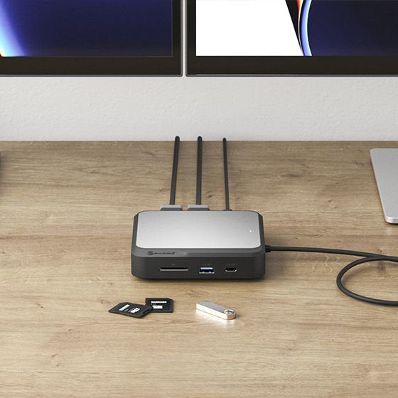 EAN 9350784025524 - ALOGIC DUCD2 base para portátil y replicador de puertos Alámbrico USB 3.2 Gen 2 (3.1 Gen 2) Type-C Gris,  imagen 5