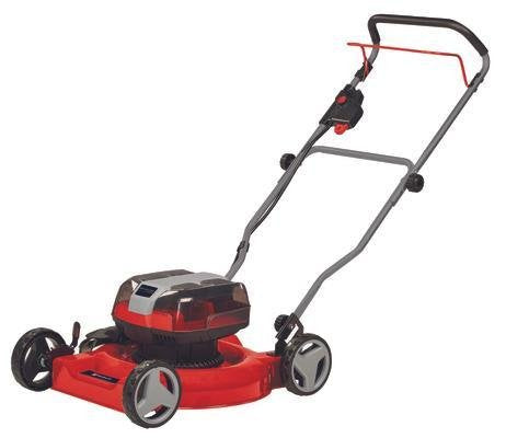 EAN 4006825660654 - Einhell Akku-Rasenmäher GE-CM 36/48 Li M-| Solo Cortacésped manual Batería Negro, Rojo imagen 1