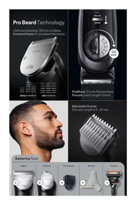 EAN 4210201448518 - Braun BeardTrimmer 9 BT9421 depiladora para la barba Batería 40 Negro imagen 5