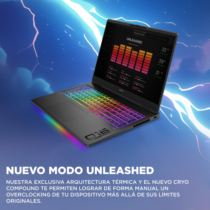 EAN 198990499512 - HP OMEN MAX Gaming Laptop 16-ah0001ns Intel Core Ultra 9 275HX Portátil 40,6 cm (16") WQXGA 32 GB DDR5-SDR imagen 8