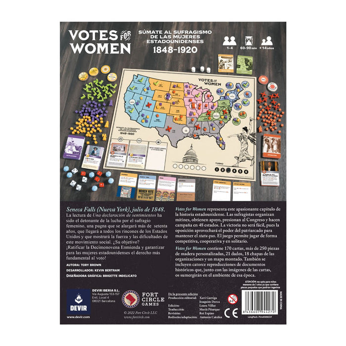 EAN 8436607944270 - Devir Votes For Women 60 min Juego de mesa imagen 3