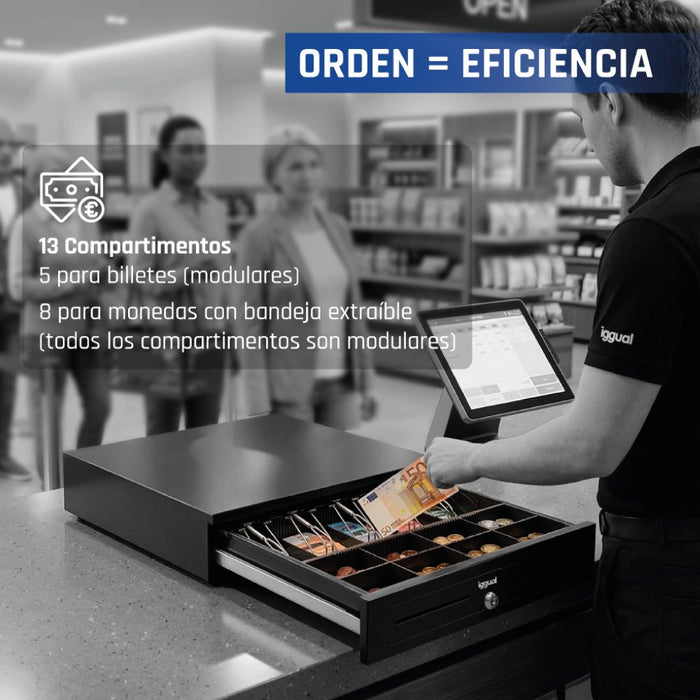 EAN 8435364318942 - iggual IRON-HD Cajón de efectivo automático y manual imagen 14