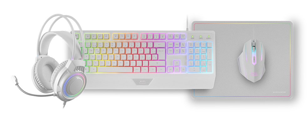 EAN 8435693108481 - Mars Gaming MCP124PRO teclado Ratón incluido Juego USB AZERTY imagen 2