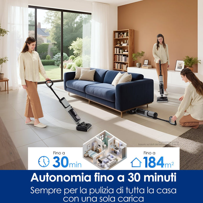 EAN 6932485006434 - Tineco FloorOne i5 Stretch PLUS Aspiradora vertical Batería Seca y húmeda Sin bolsa Gris 2,5 Ah imagen 9