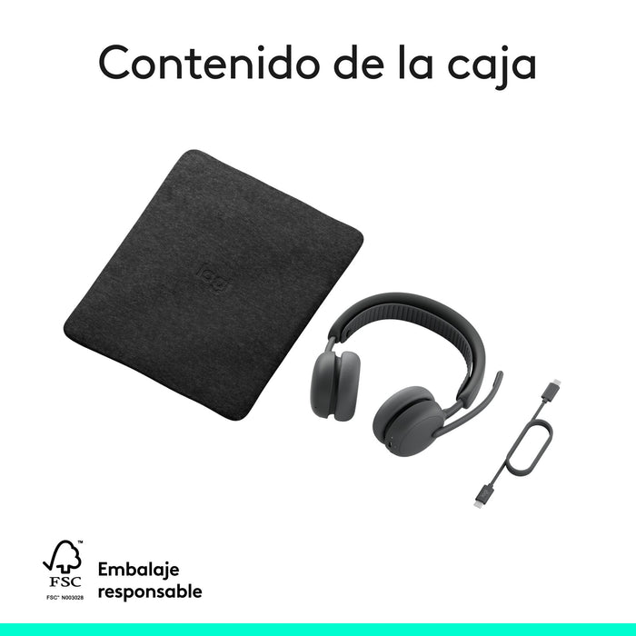 EAN 5099206131125 - Logitech Zone Wireless 2 ES Inalámbrico y alámbrico Diadema Llamadas/Música USB Tipo C Grafito imagen 12