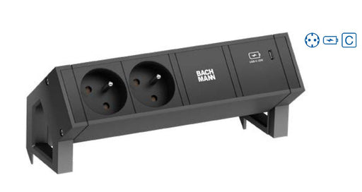 EAN 4057298083969 - Bachmann Desk 2 base múltiple 2 salidas AC Interior Negro imagen 1