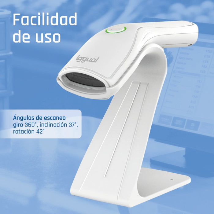 EAN 8435364320518 - iggual L2DUSB-B-AW Lector de códigos de barras portátil CMOS imagen 8