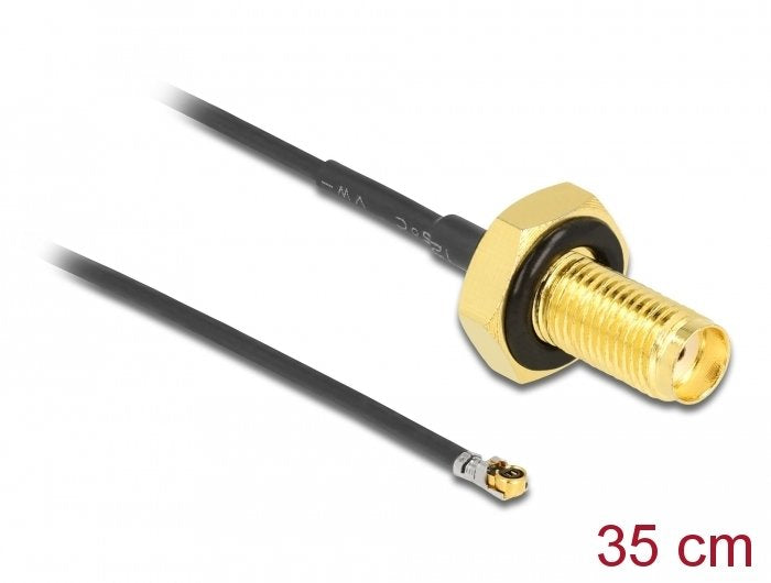 EAN 4043619126651 - DeLOCK 12665 cable coaxial 0,35 m Negro imagen 2