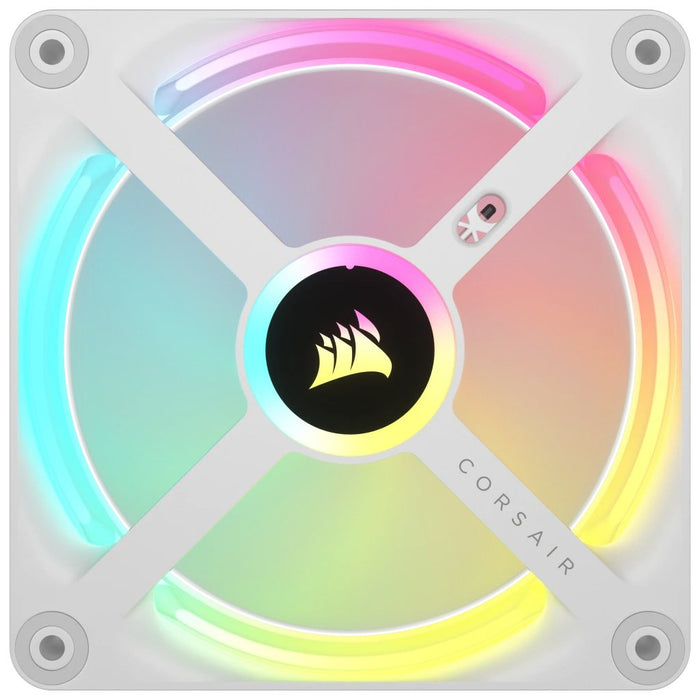 EAN 0840006697985 - Corsair iCUE LINK QX120 RGB Carcasa del ordenador Ventilador 12 cm Blanco 3 pieza(s) imagen 4
