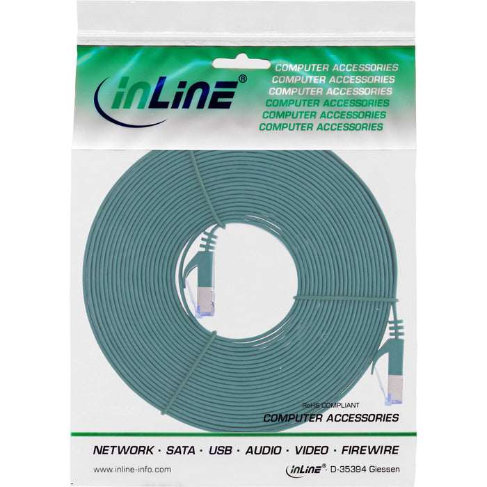 EAN 4043718280490 - InLine 71800G cable de red Verde 10 m Cat6a U/FTP (STP) imagen 2