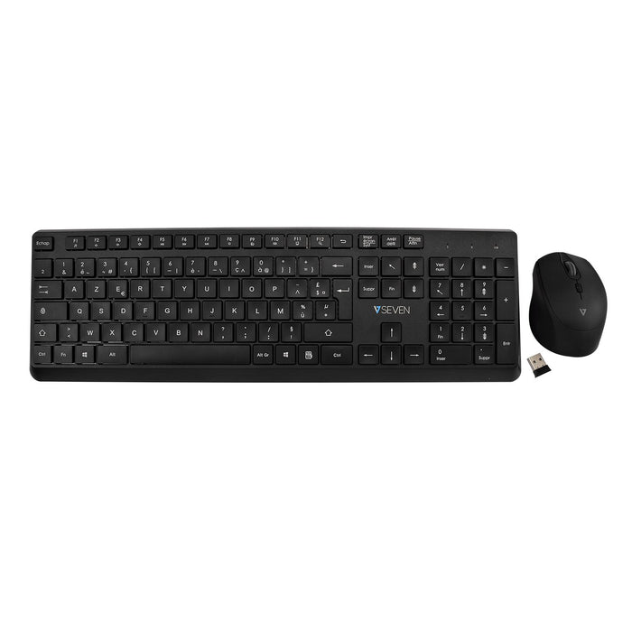 EAN 662919117165 - V7 CKW350FR teclado Ratón incluido Universal RF inalámbrico AZERTY Francés Negro imagen 3