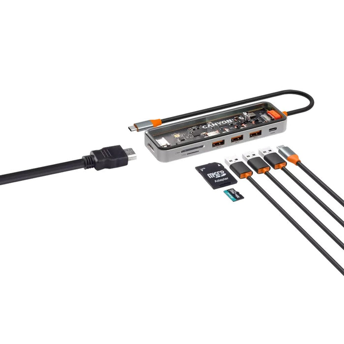 EAN 5291485015572 - Canyon DS-13 USB Tipo C 5000 Mbit/s Gris imagen 6