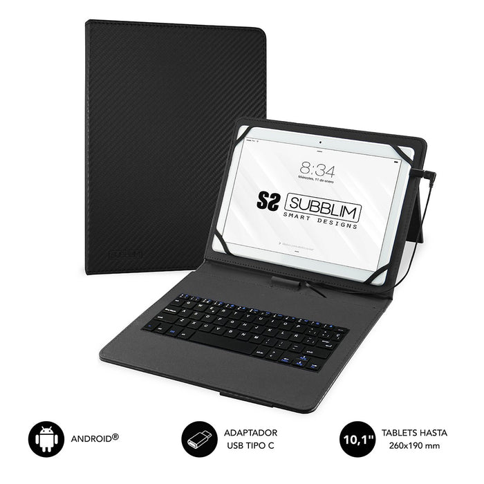 EAN 8436586741020 - SUBBLIM SUB-KT1-USB001 teclado para móvil QWERTY Español MicroUSB Negro imagen 1