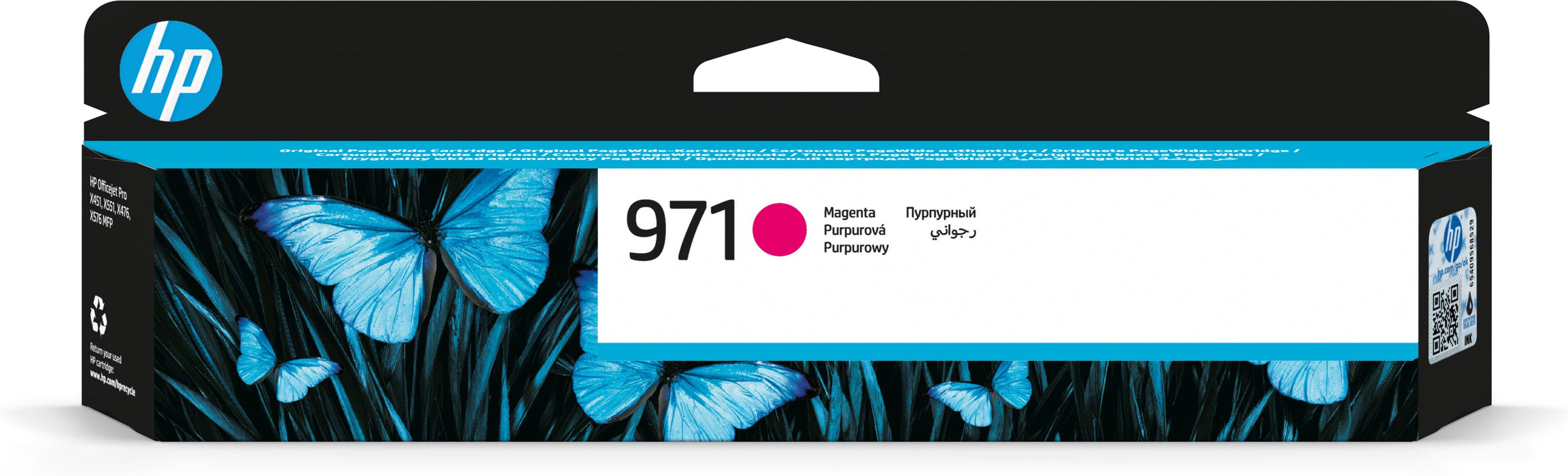 EAN 0886112877323 - HP 971 Magenta Original Ink Cartridge cartucho de tinta 1 pieza(s) Rendimiento estándar imagen 1