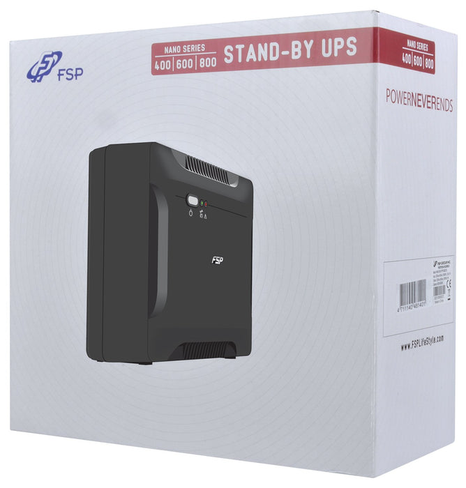 EAN 4711140481401 - FSP Nano 600 sistema de alimentación ininterrumpida (UPS) En espera (Fuera de línea) o Standby (Offline)  imagen 3