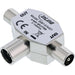 EAN 4043718026999 - InLine 69914 cambiador de género para cable 2xCoax Coax Plata imagen 1