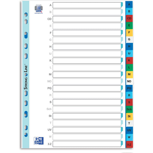 EAN 3045050101106 - Oxford 100204736 divisor Polipropileno (PP) Multicolor, Blanco 21 pieza(s) imagen 1