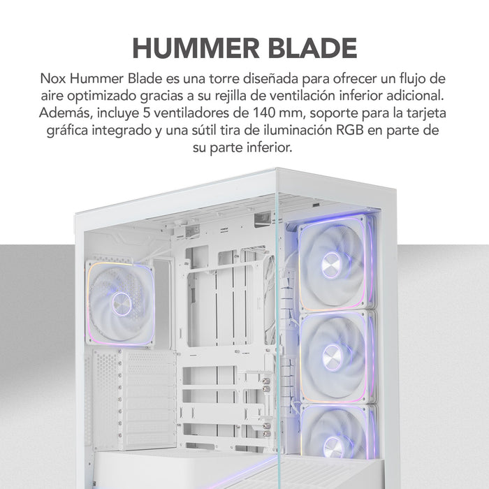 EAN 8436587976520 - NOX Hummer BLADE Blanco, Transparente imagen 21