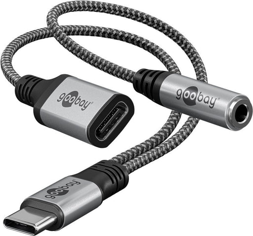 EAN 4040849745249 - Goobay 74524 cable de audio 0,15 m USB Type-C + 3.5mm Negro, Gris imagen 1