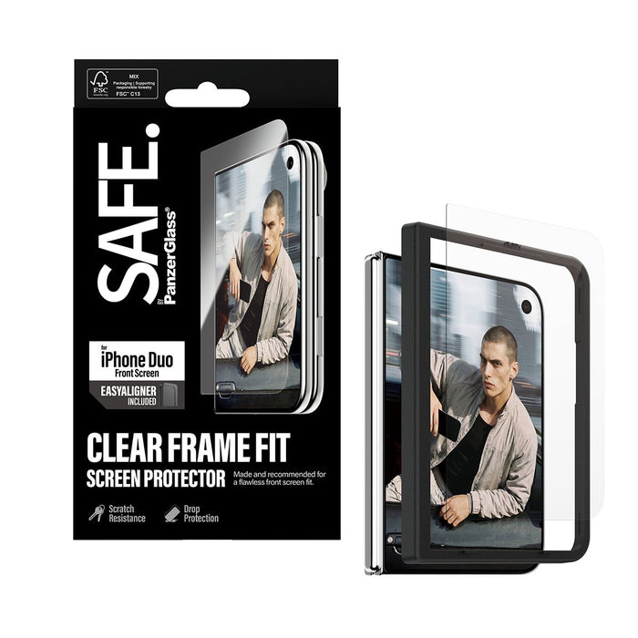 EAN 5715685044748 - PanzerGlass SAFE. by ® Front Screen Protector iPhone Duo | FRAME FIT w. EasyAligner Protector de pantalla imagen 5